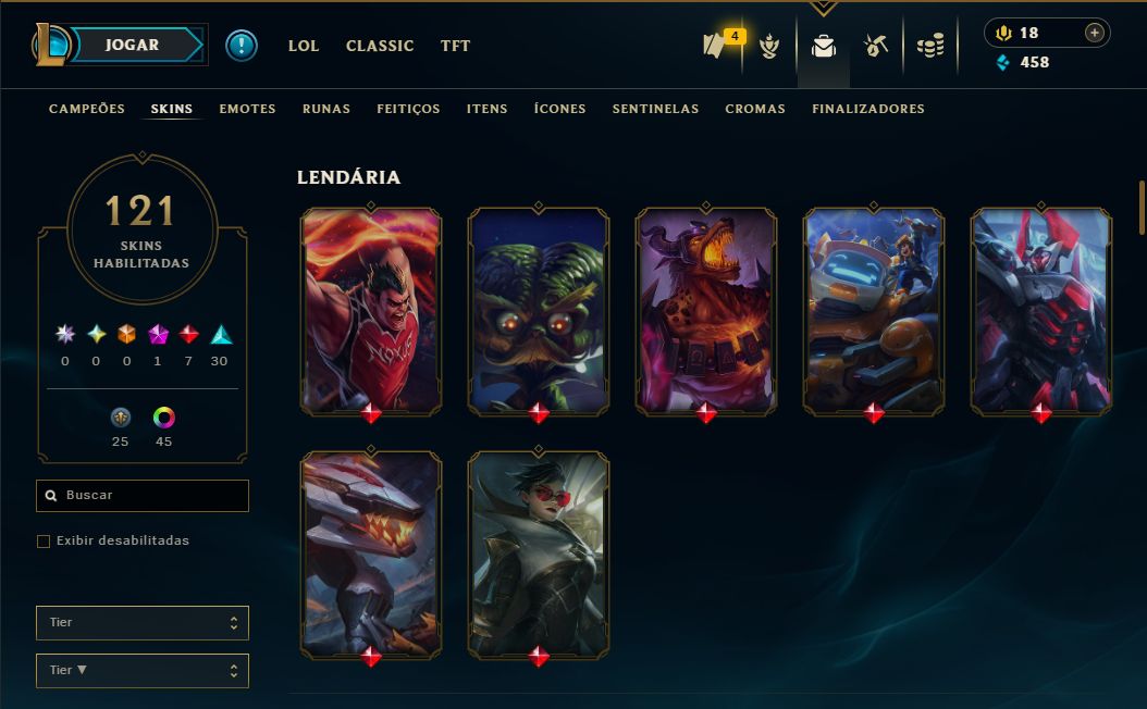 LENDÁRIA DARIUS MESTRE DA ENTERRADA + [QUASE 150 SKINS HABILITADAS] + TROCA NICK