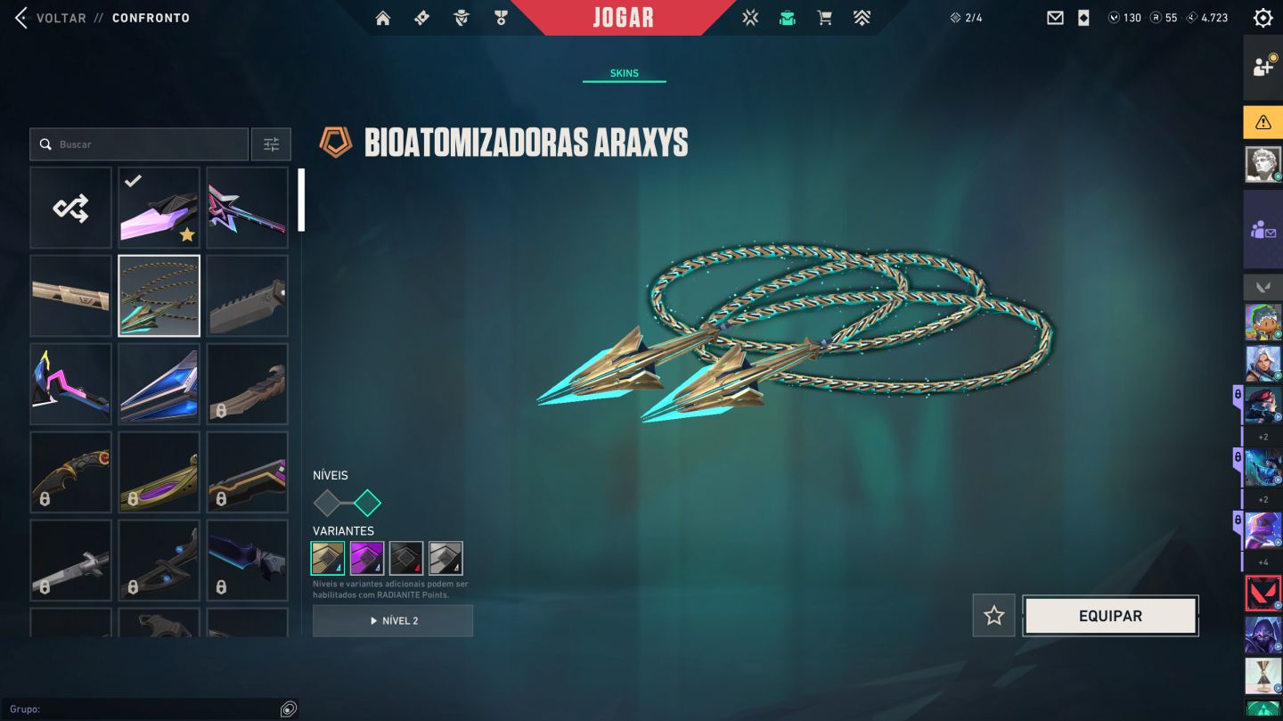Conta Valorant 1700R$ Gastos, 11 Skins Vandal, 2 Faca, 1 Op, 3 Phantom, 1 Ghost