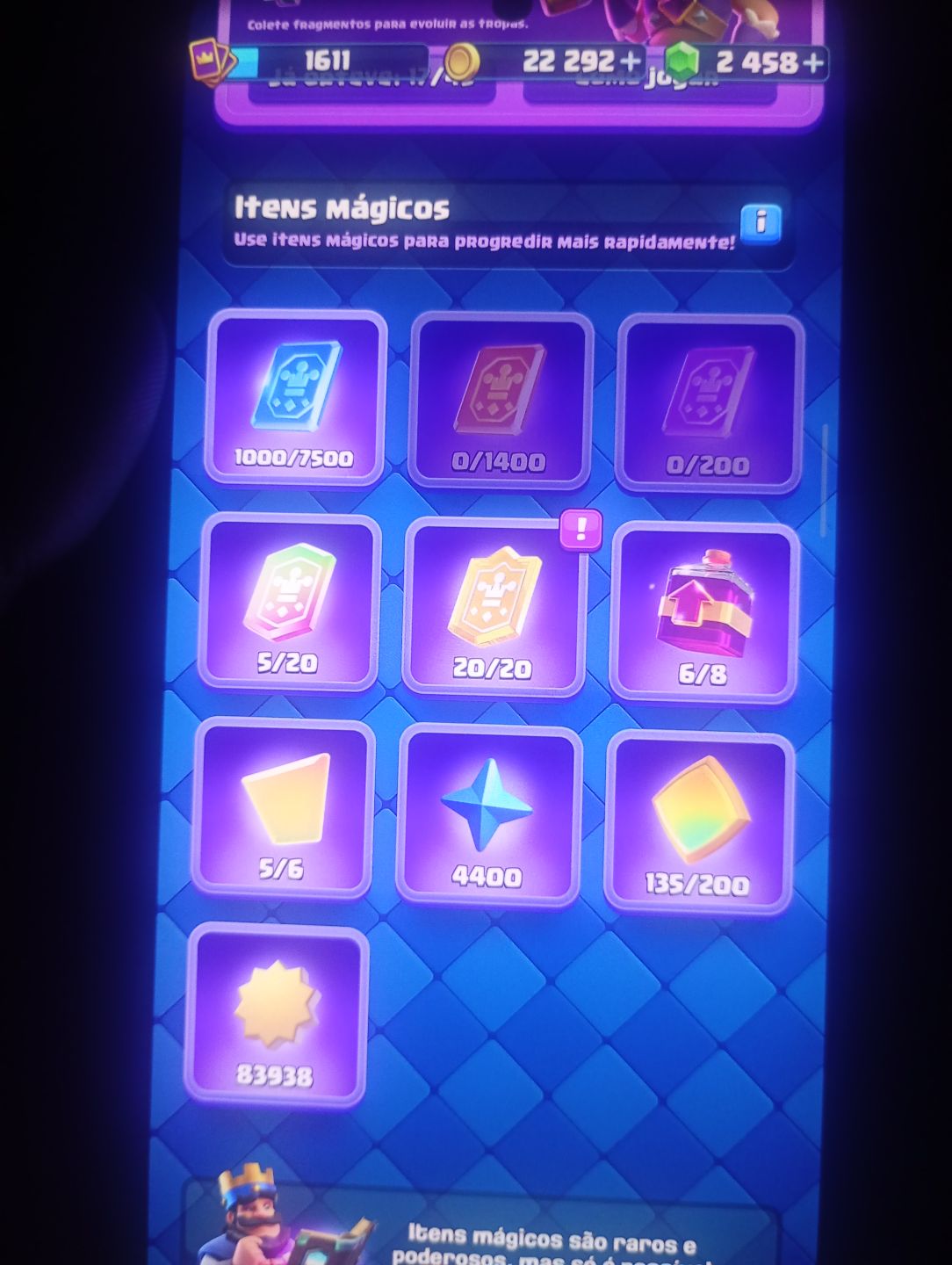 Conta no Clash upada