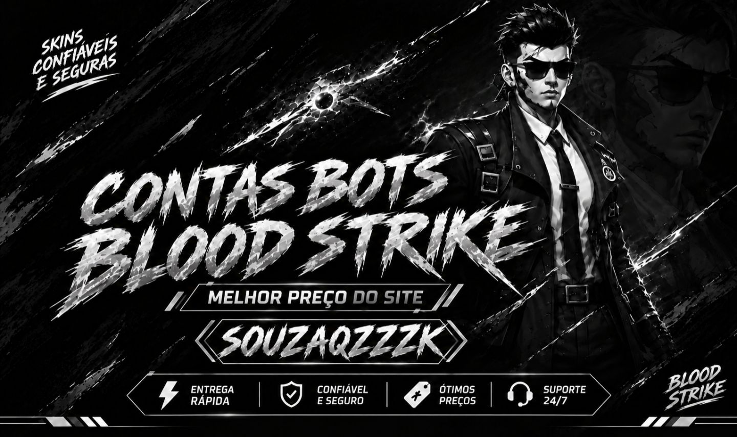 Conta bots blood strike com skins de faca e diversas skins ultras!