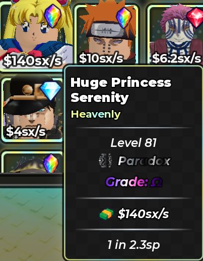 ANIME DICE | PERSONAGENS 100Sx ATÉ 1Sp+ | ENTREGA VIA TRADE