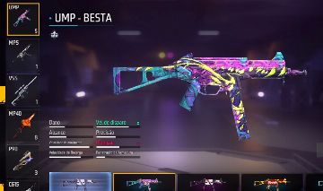 Conta de free fire FULL ROXA atributada 2 de velocidade de disparo
