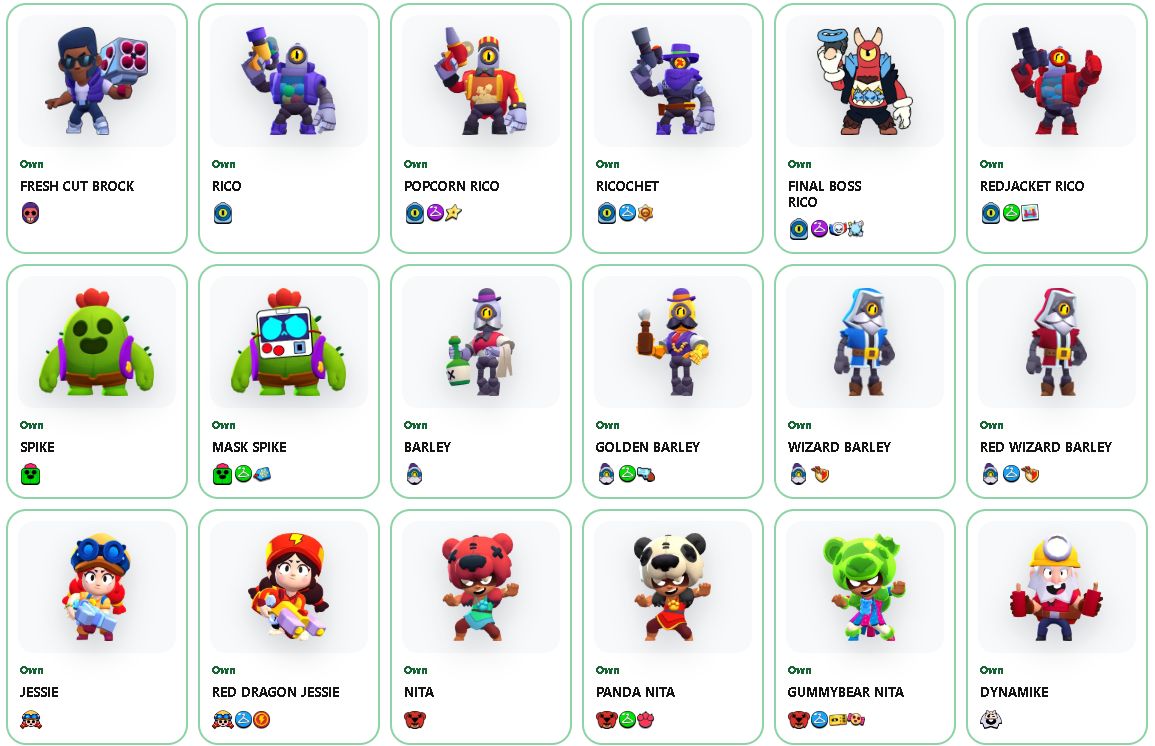 CONTA BRAWL STARS | RARA | ANTIGA | 30 MIL TROFÉUS | 72 BRAWLERS | 164 SKINS