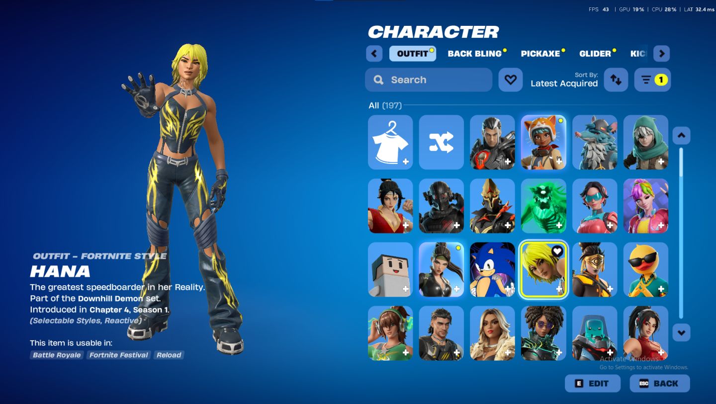 CONTA OG FORTNITE CAP. 1 TEMP. 5 | 170 SKINS RARAS + MACHADO LEVIATHAN + ITENS