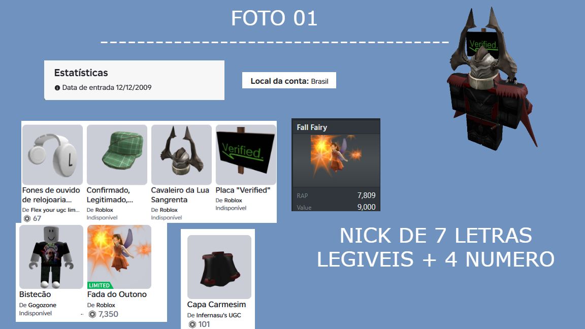 50% CONTAS ANTIGAS ROBLOX + OFFSALES + Bundle Rara