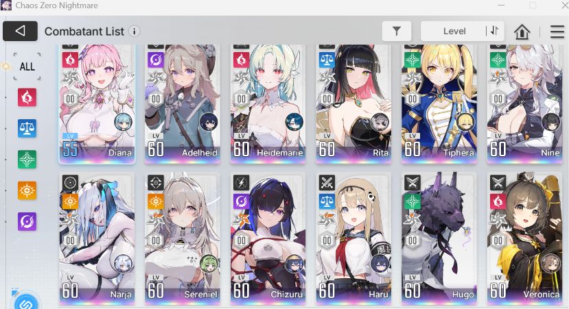 CZN TODOS PERSONAGENS +COPIAS E PARTNER falta 3 CHAR SÓ. LUKE E6 ARABELA PARTNER