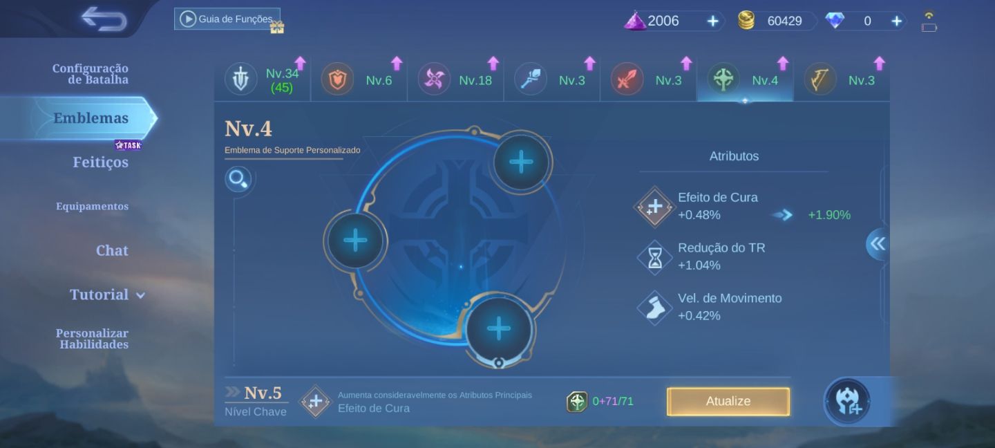 SMURF PERFEITA MLBB | 60K PB +PRONTA PRA RANK