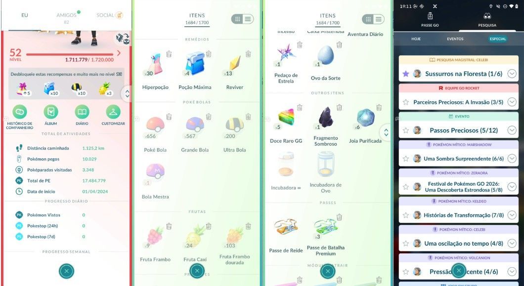 CONTA POKEMON GO LEVEL 52 | 103 LENDARIO | 120 BRILHANTE | RAYQUAZA SHINY IV100