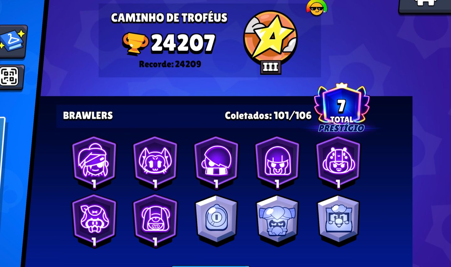 Conta de brawl stars muito antiga