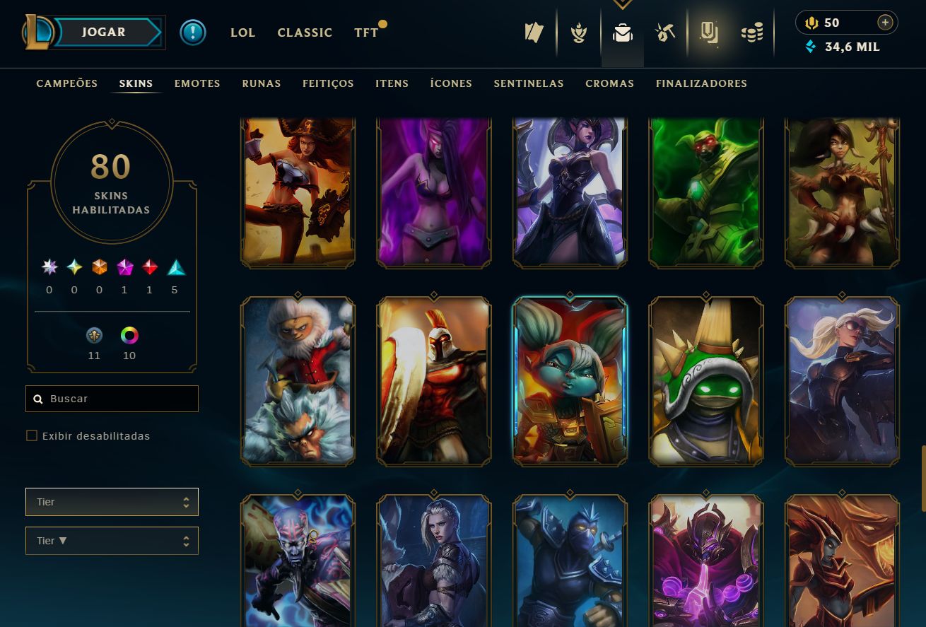 CONTA ÚNICA NO SERVER BR! KAYLE JUÍZA - RAMMUS REI - ELISE/JANNA VITORIOSA