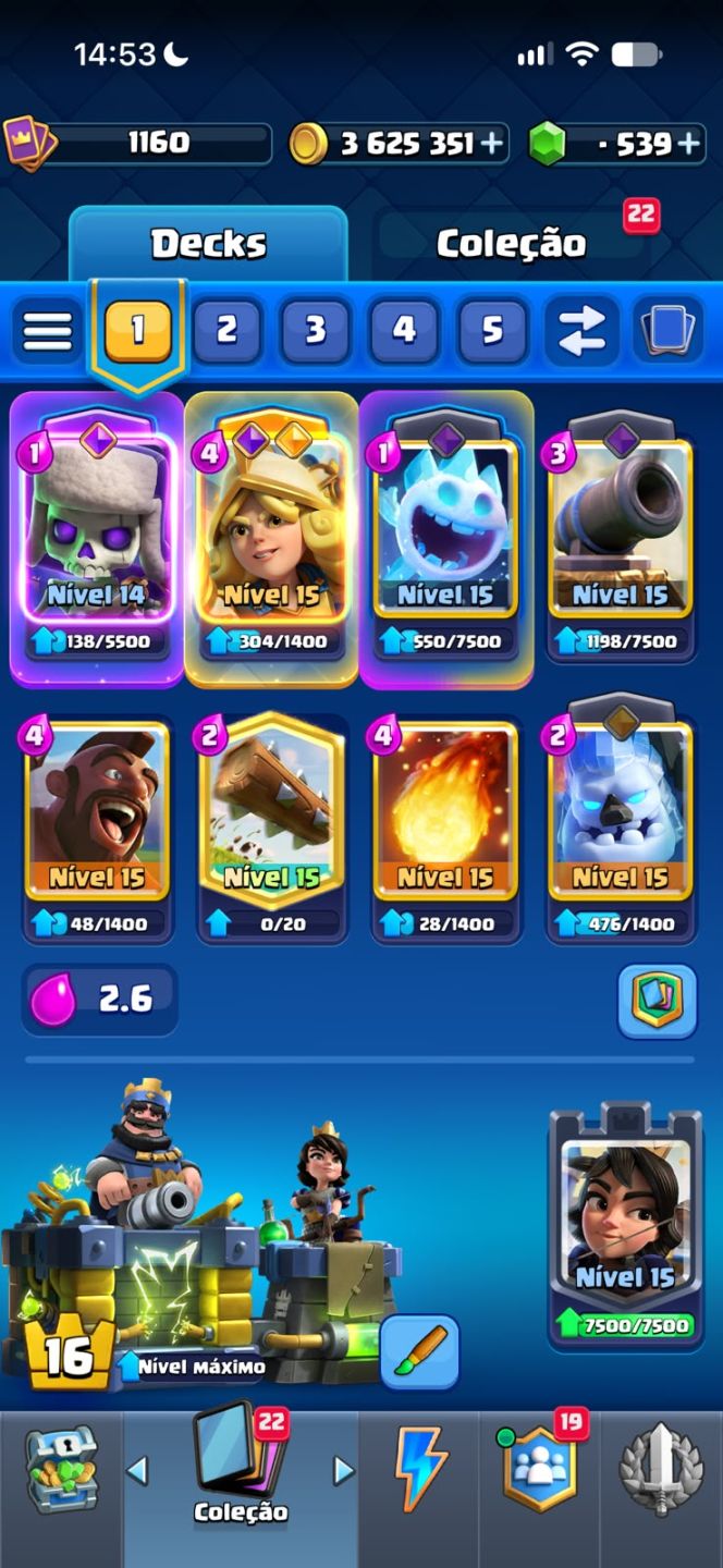 Conta Clash Royale 9 Anos | Rei Nível 16 (MAX) | Todas as Cartas