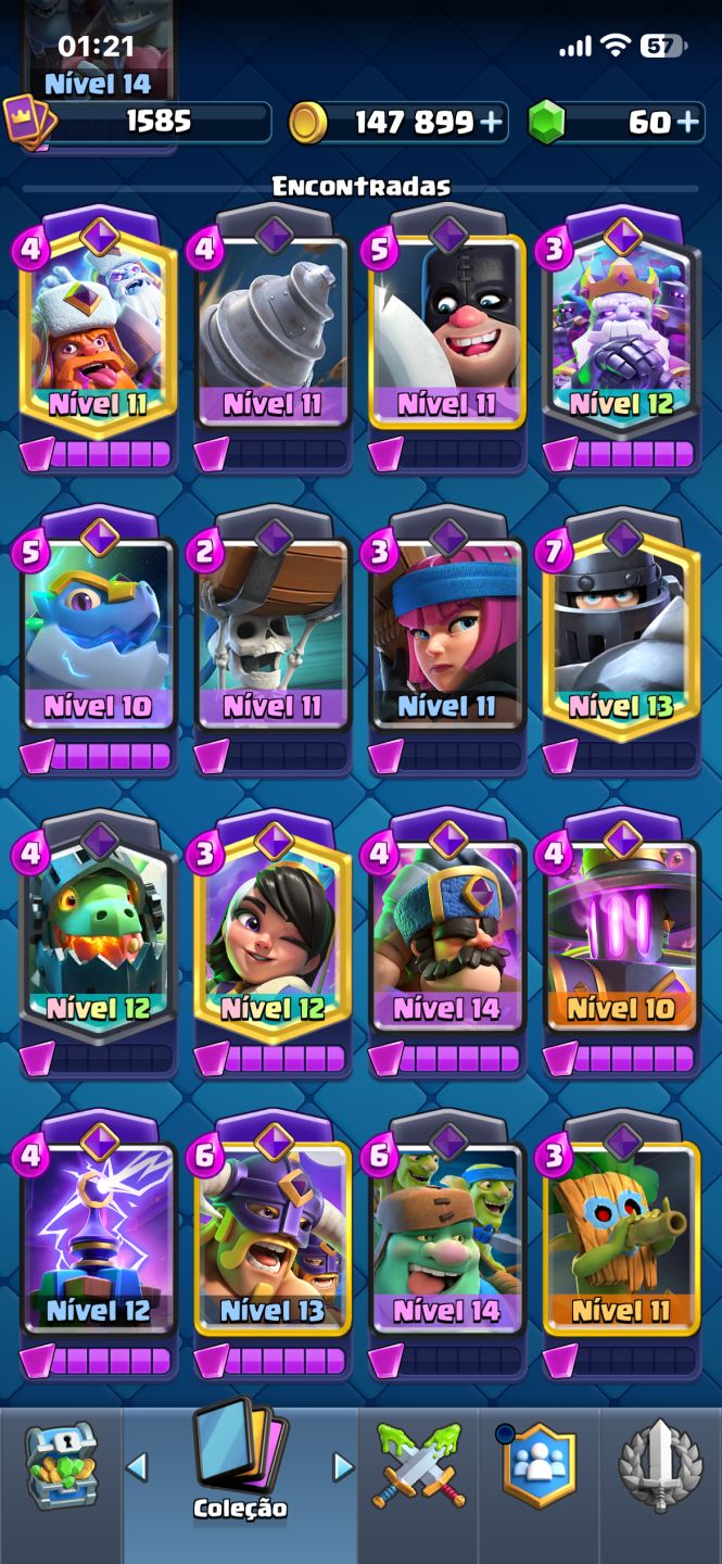 Conta Clash Royale | 15 Evoluções + 7 Heróis | 9291 Troféus