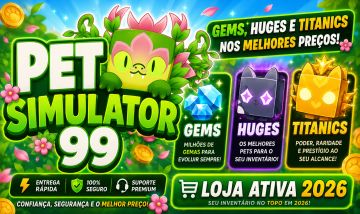 [NOVA ATUALIZAÇÃO!!] PET SIMULATOR 99 | GEMS, HUGES, TITANICS