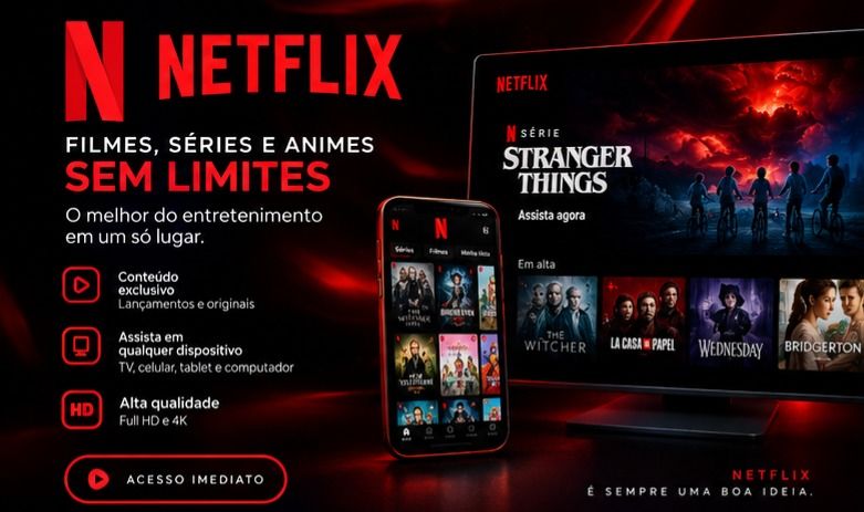 MENOR PREÇO NETFLIX + ENTREGA AUTOMÁTICA