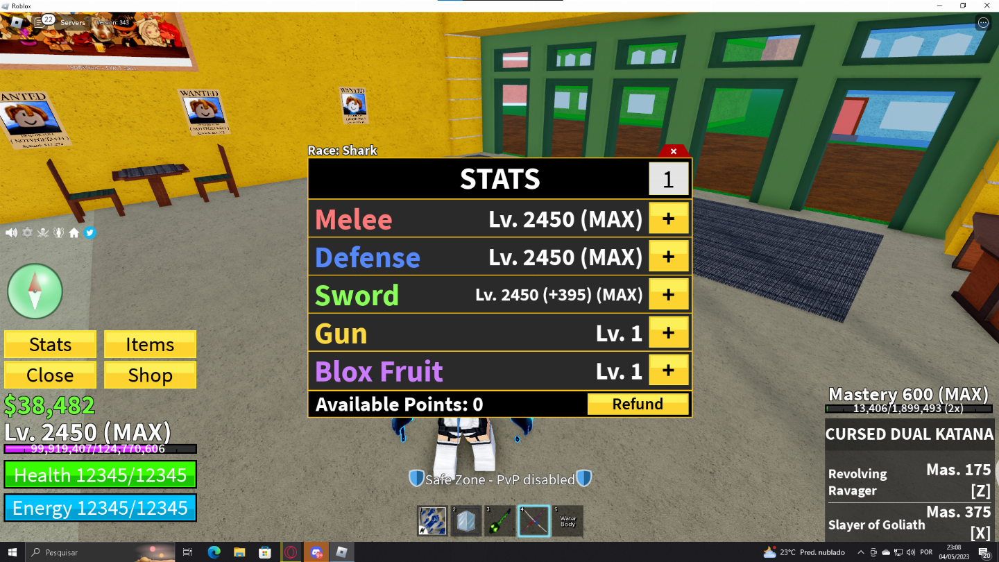 CONTA DE BLOX FRUIT COMPLETINHA