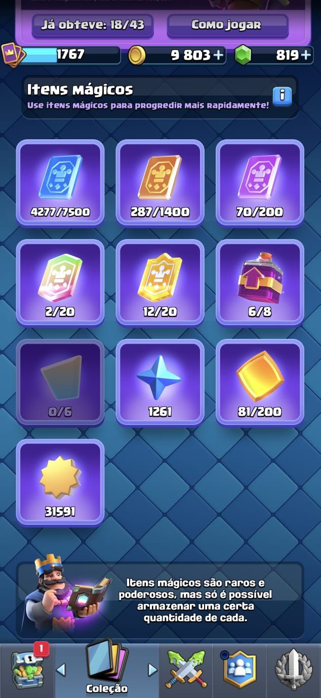 Conta clash royale 14k troféus, nv16 FULL ACESSO