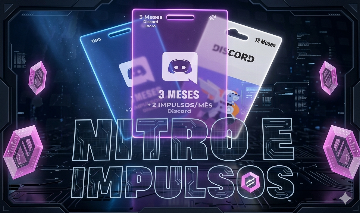 Discord Nitro Gaming 3 Meses ou 28X Impulsos Para o Seu Servidor!!!