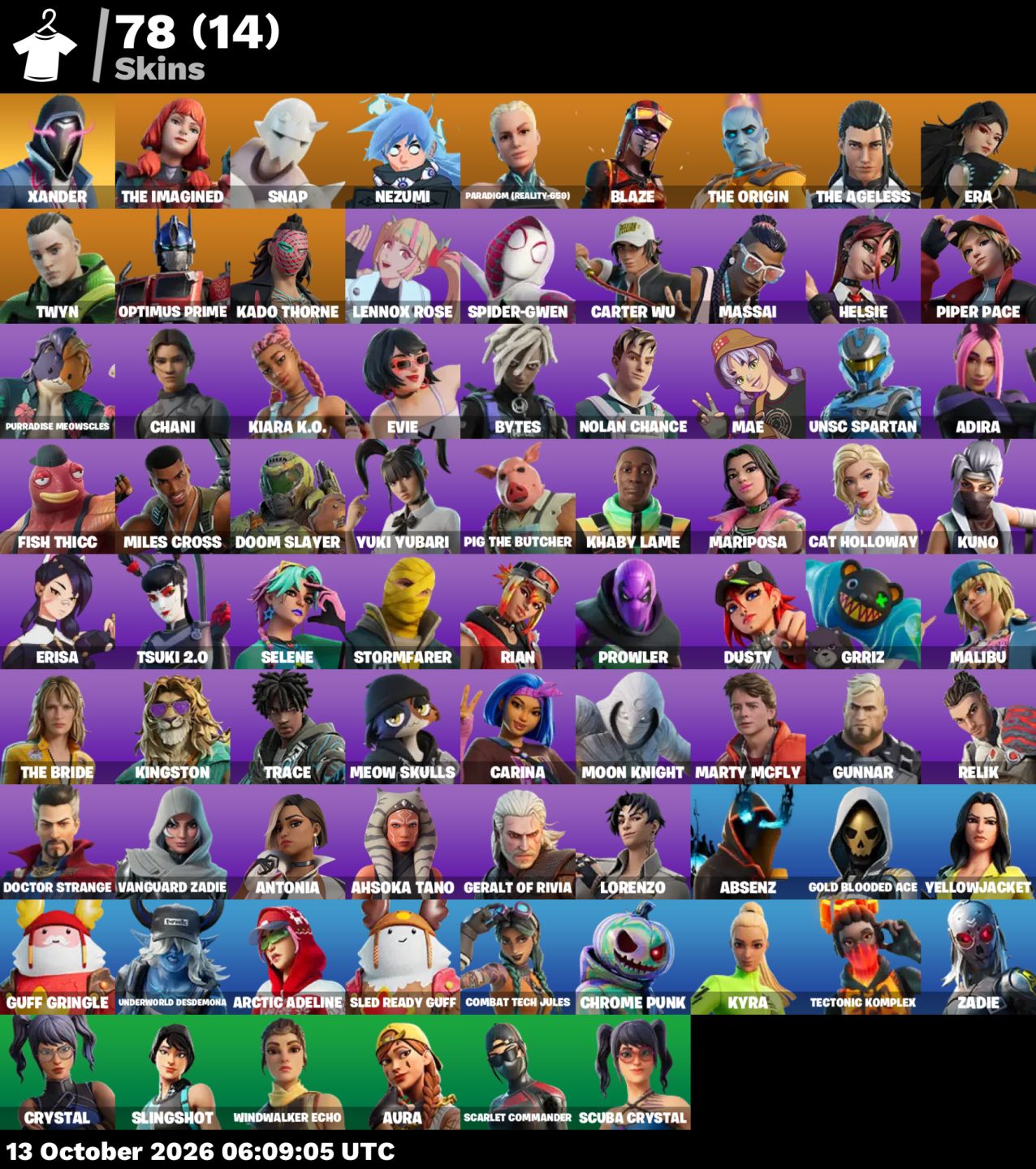 CONTA FORTNITE TRYHARD ( PREÇO NEGOCIÁVEL)