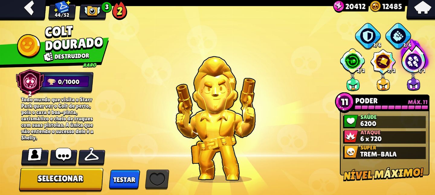 Conta de Brawl Stars com 75k de Blings!!!