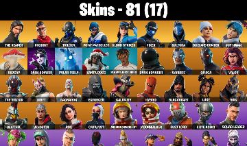 CONTA FORTNITE COM 81 SKINS THE REAPER/PRODIGY/FIXER/SULTURA/CARBIDE/OMEGA