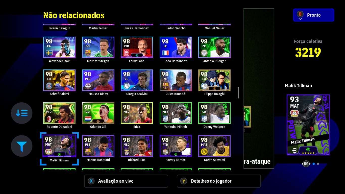 Conta eFootball steam