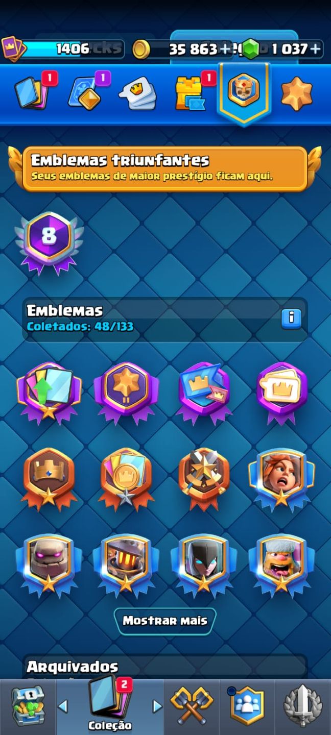 Conta Clash Royale