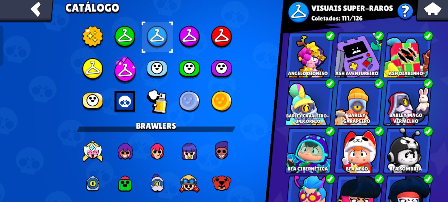 CONTA BRAWL STARS COMPLETA