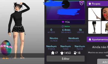 Conta feminina level 39.