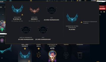 Conta LOL PLATINA(EX ESM3), TODOS os champs! MAIN SONA, MISS, AHRI, LUX, ZYRA.