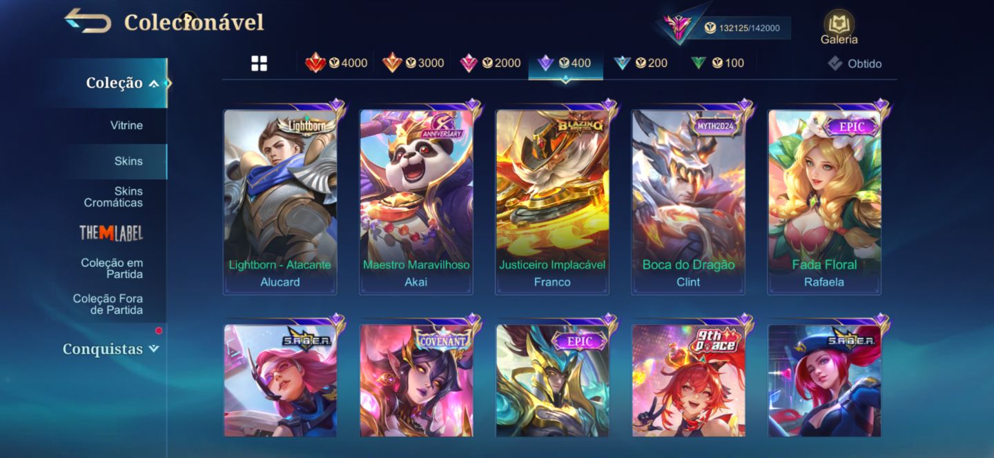 CONTA MOBILE LEGENDS