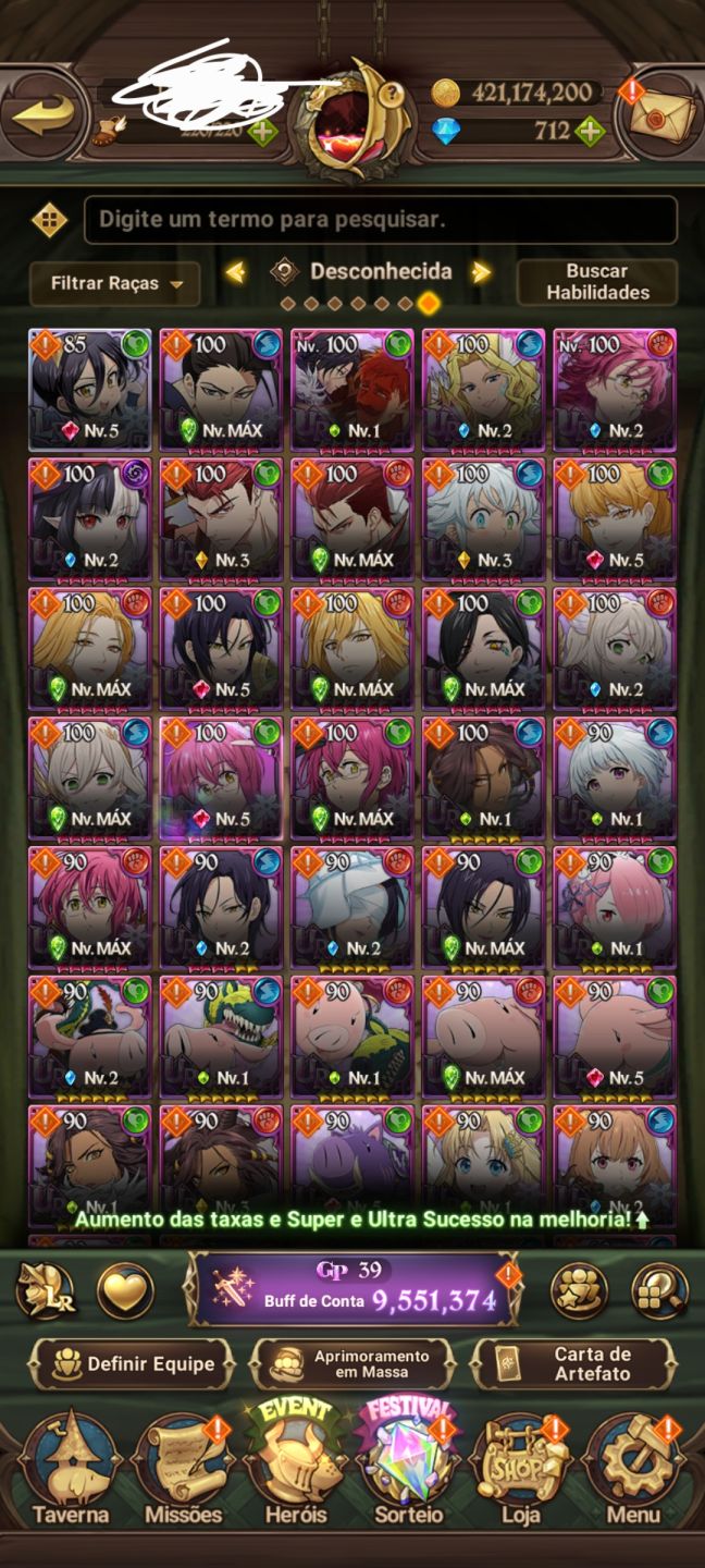 7DS GRAND CROSS, CONTA MAIS DE 9M BOX, EMD GAME