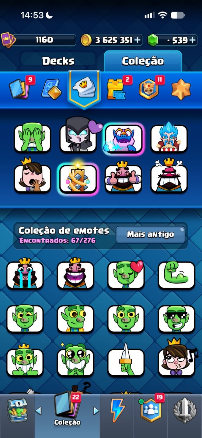 Conta Clash Royale 9 Anos | Rei Nível 16 (MAX) | Todas as Cartas