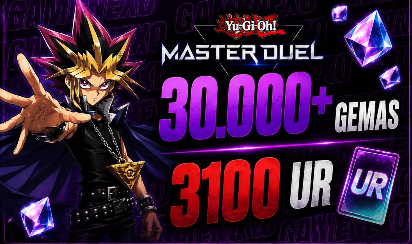 Contas Yu-Gi-Oh! Master Duel | 30.000 38.000 GEMAS 100 3.200