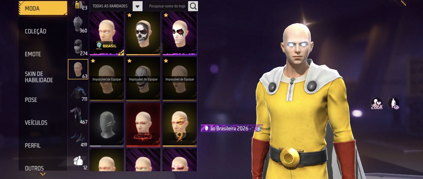 CONTA SUPER RARA DE FREE FIRE