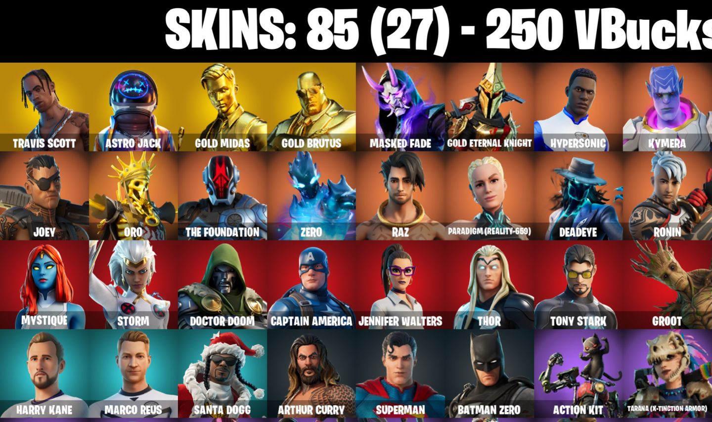 85 skins | Travis Scott | Astro Jack | Gold Midas