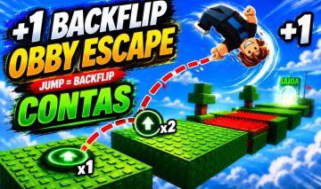 Contas +1 Backflip Obby Escape (Roblox)