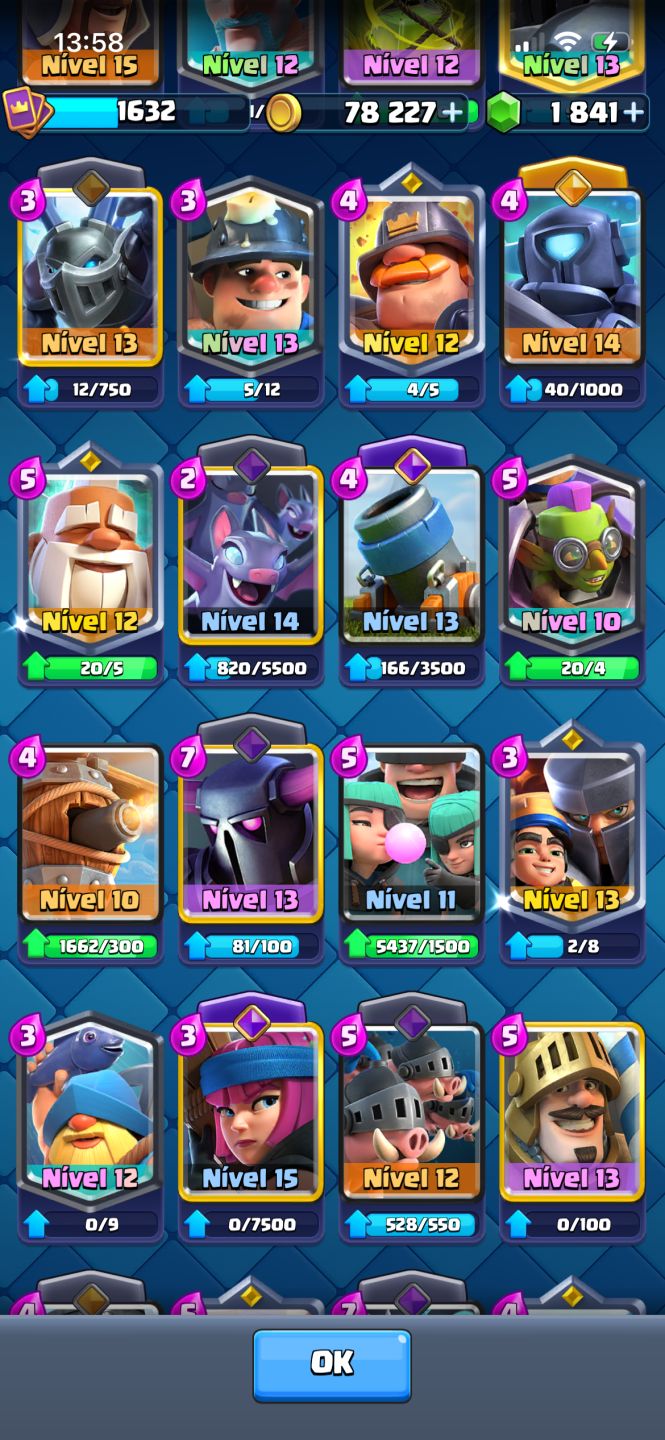 Conta Clash Royale