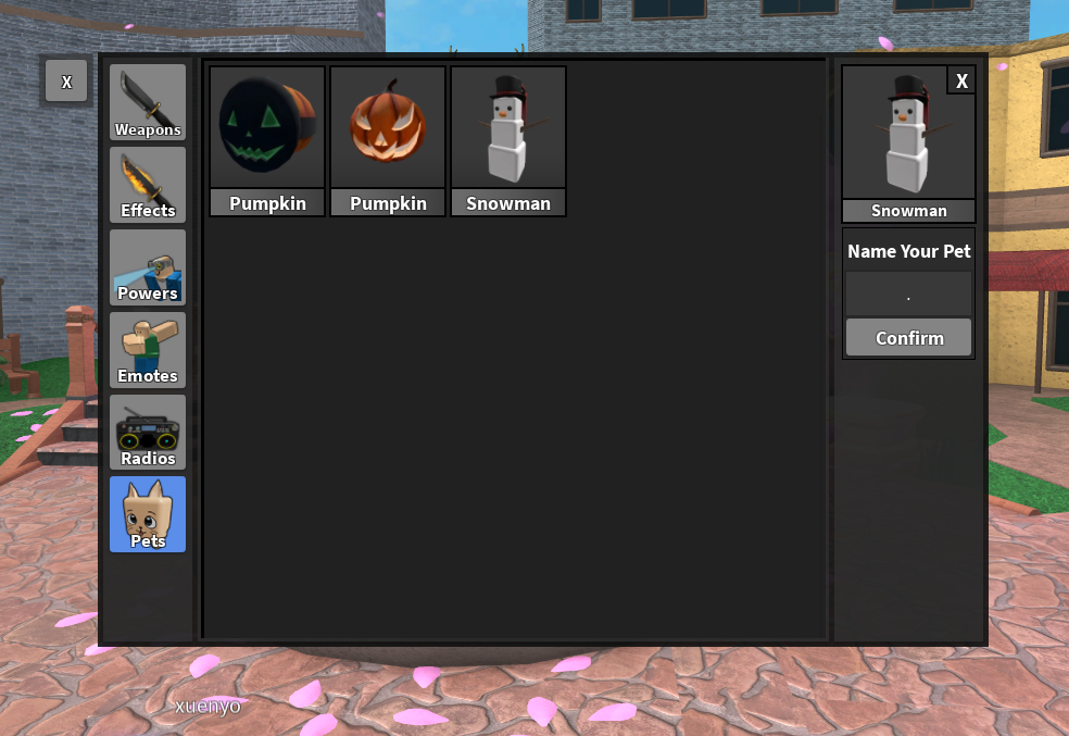 Facas e Itens MM2 (Halloween+, Christmas+)