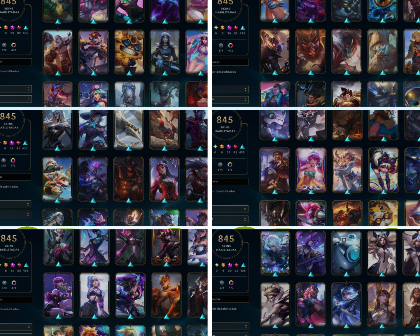 CONTA LOL/TFT-845 SKINS-10 CHIBIS/VALORANT-Pack Kuronami +de 17000R$ gasto!