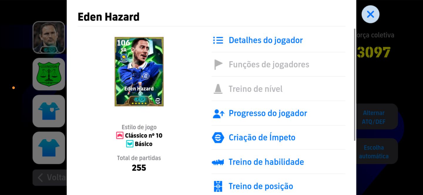 Conta efootball novo Cristiano 107 aguero 104 blitz culler(preço negociavel)