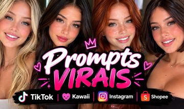 PROMPTS VIRAIS - MODELAGEM NO TIKTOK | SHOPEE | KWAI