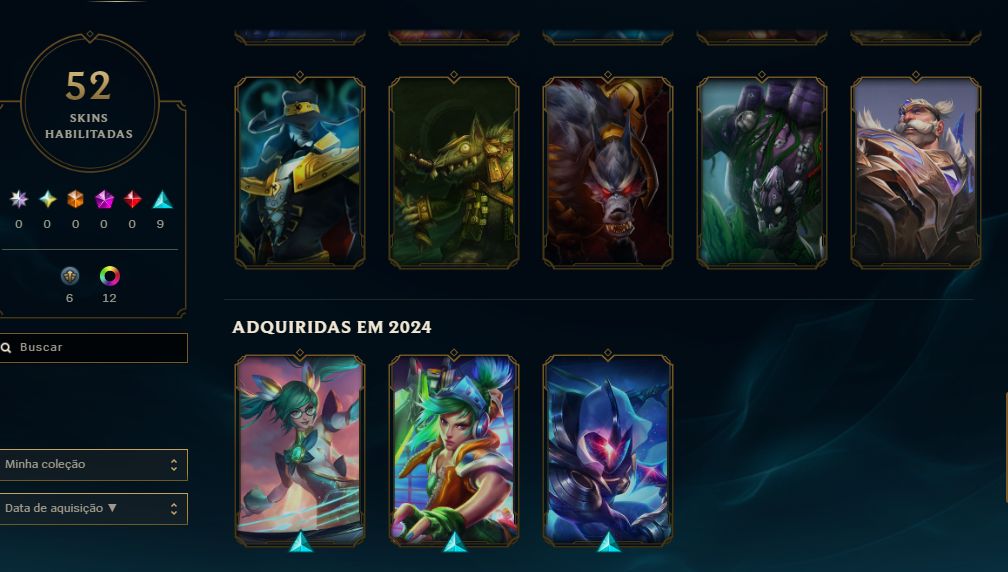 | CONTA ESMERALDA IV | 16 SKINS | MMR BOM |