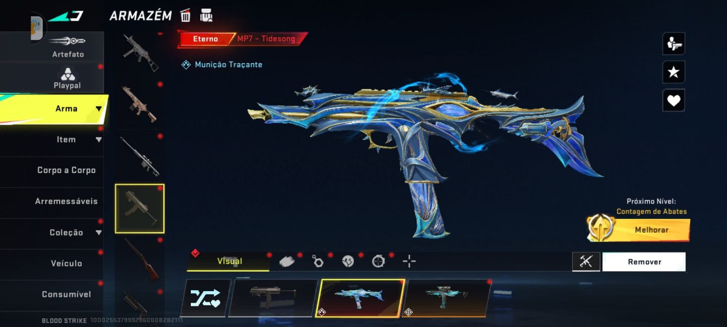 CONTA BLOOD STRIKE COM BASTANTE ITEN RARO ANTIGO E ATUAL