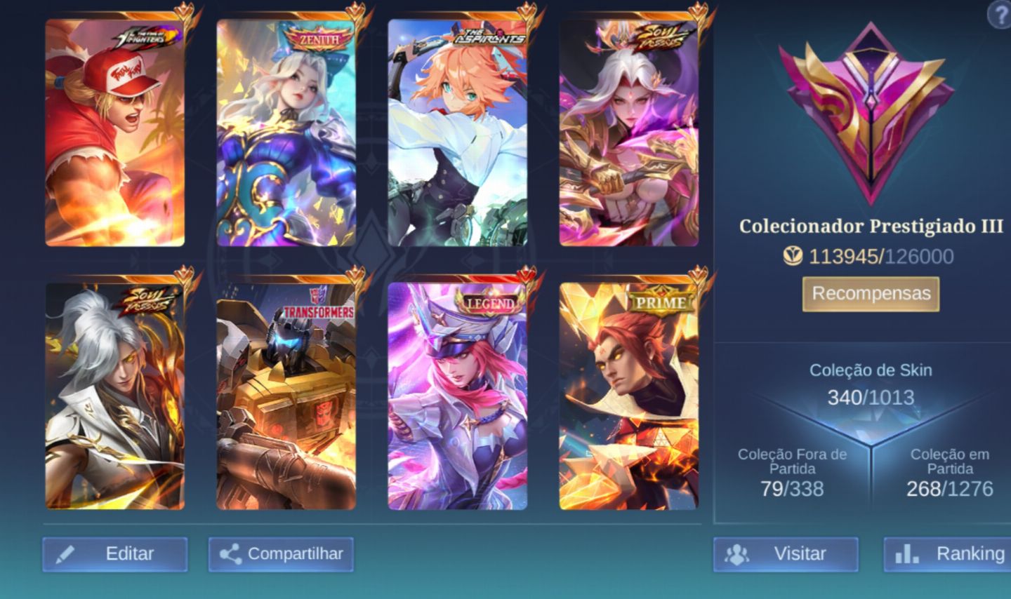 Conta mobile legend oportunidade