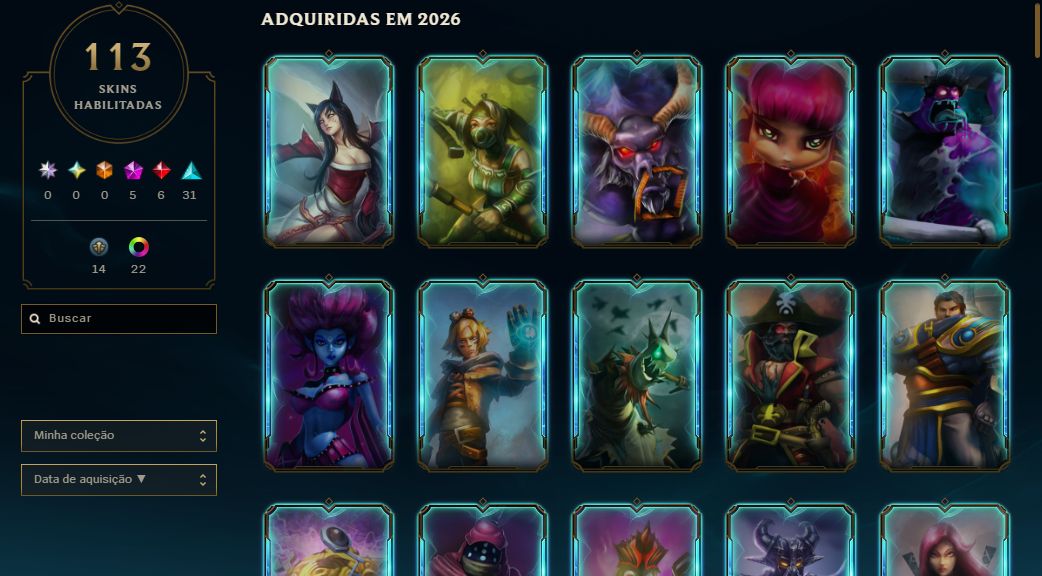 CONTA LOL - LV 98 - PLATINA