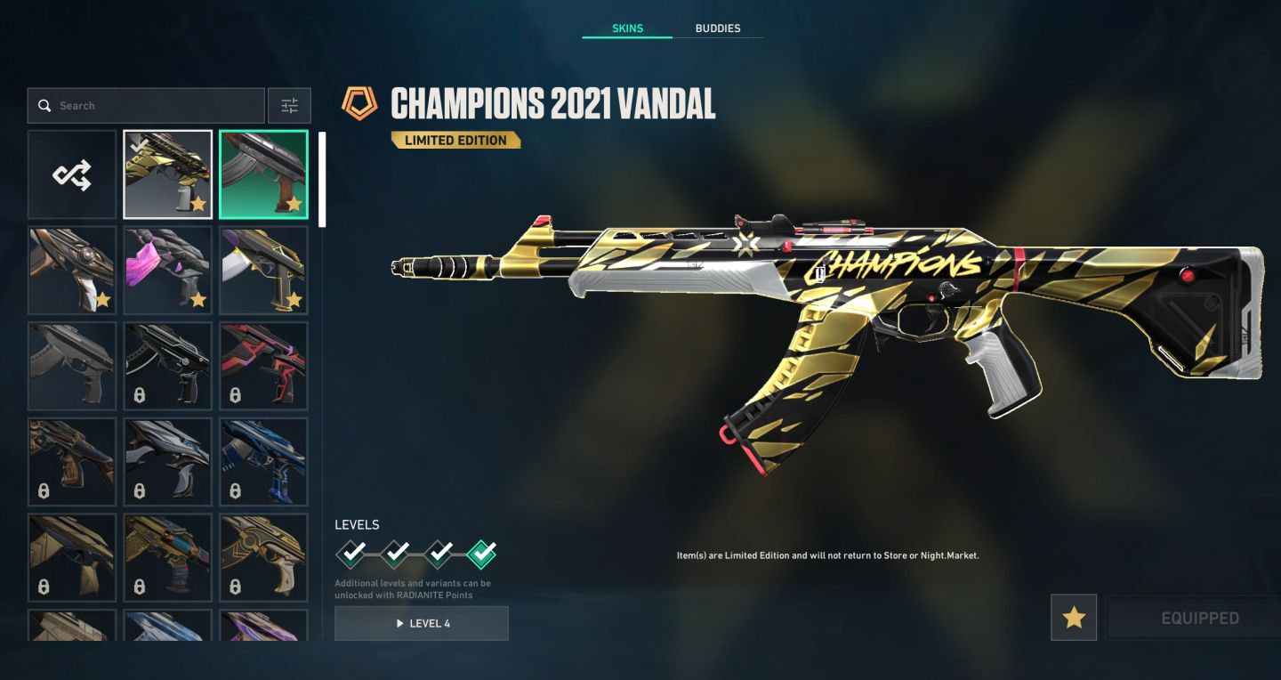 Conta de Valorant com Champions 21, Skins raras e + Chaveiros imortal.