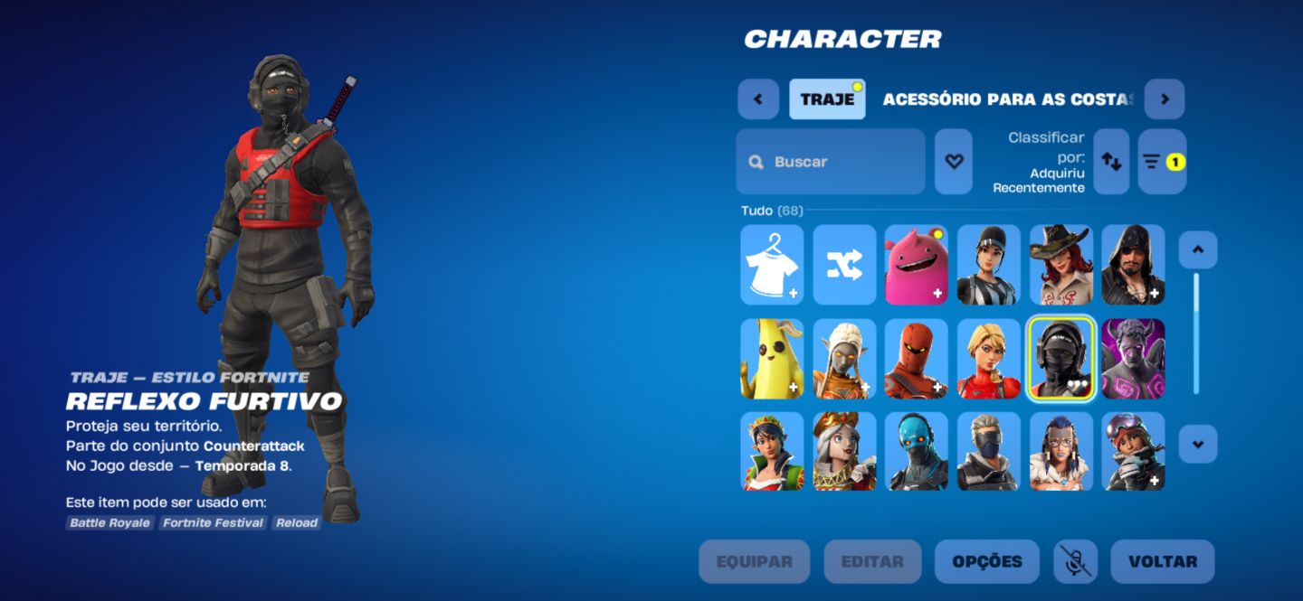 Conta fortnite top com skin nvidea