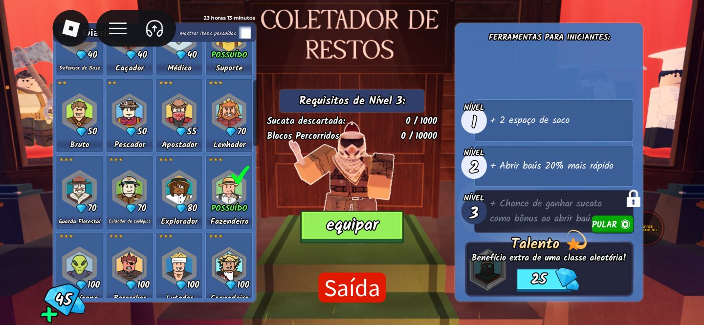 Conta com 1000 dias no 99 noites