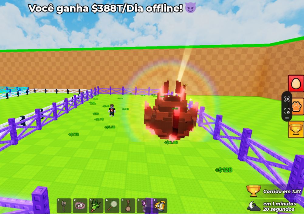 (PROMOÇÃO) CONTA DE ROBLOX ROUBE UM OVO COM 400B DE VELOCIDADE + 100BS