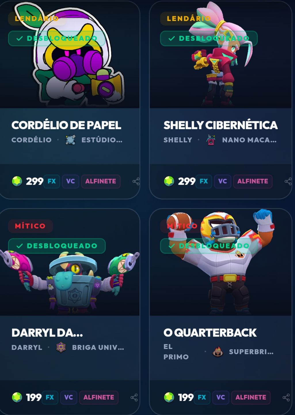 Conta Brawl Stars Diamante I